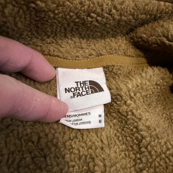 North Face Men Fleece Jacket Earthtone Preppy Active Minimalist Hike Trek M-4779 - Picture 6 of 9